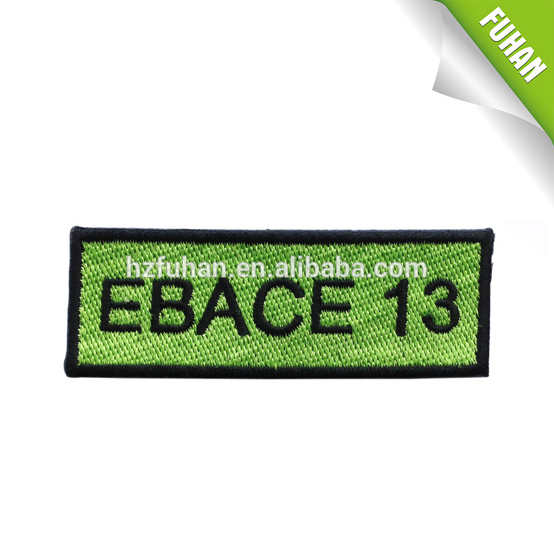 Computer embroidery patch label for military uniform