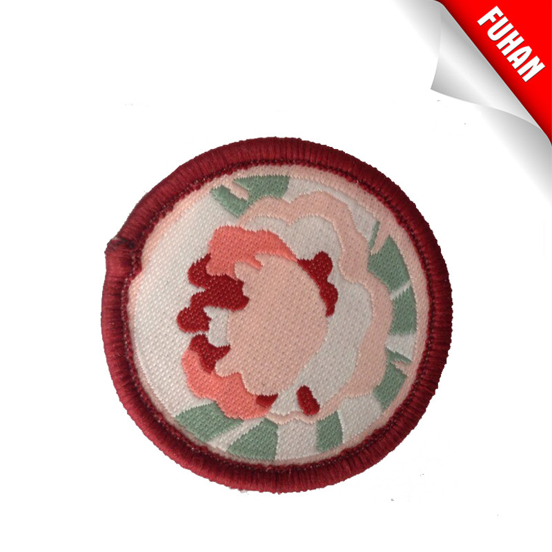Clothing woven badge for export
