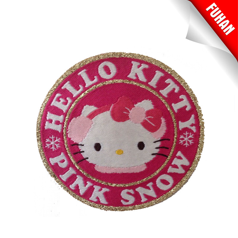 High quality woven embroidery patch