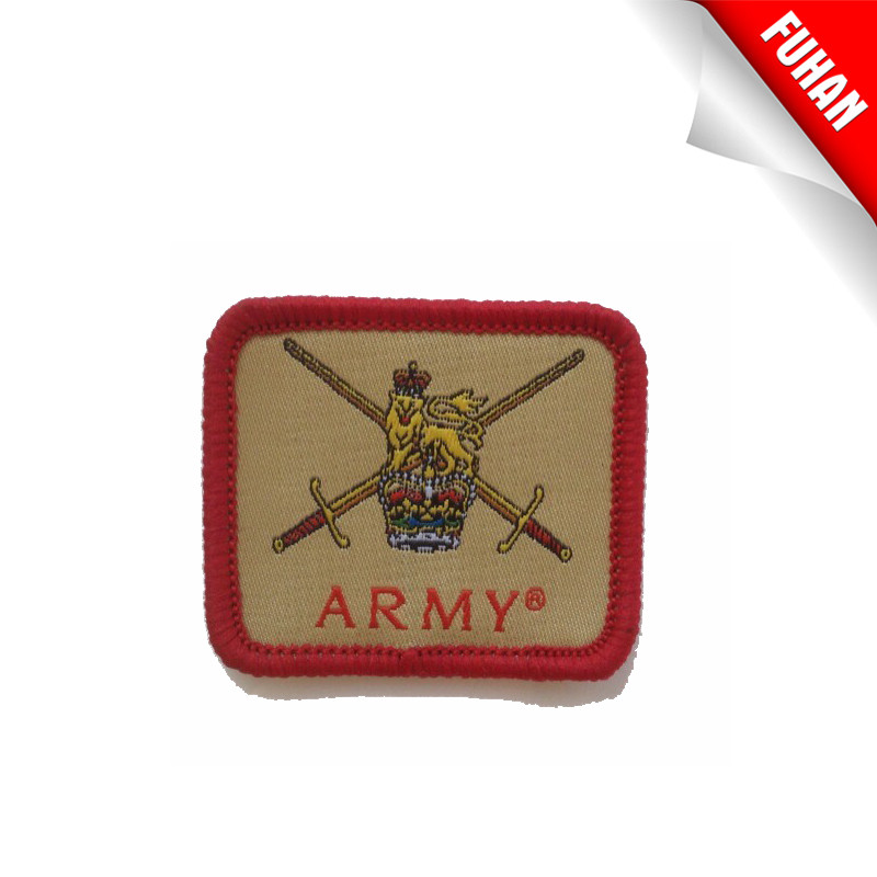 Good quality laser cut woven patch