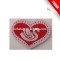 Laser cut fabric logo patch for garment made in china
