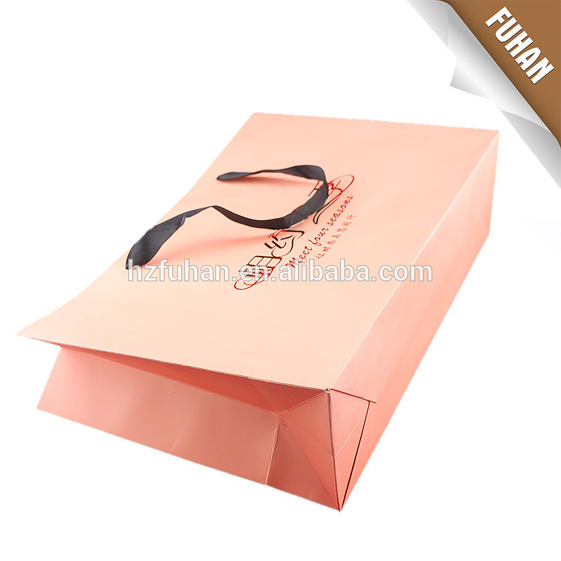 Fashional high grade coated art paper handled bag