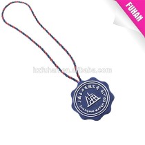 Custom rasied logo plastic tags for clothing/jewelry/wach