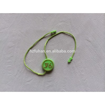Promotional price manufacture clothing plastic string seal tags