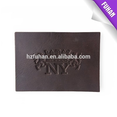 Custom jeans leather patches with embossed logo