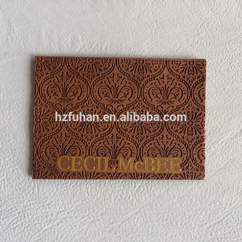PU leather patch/Accept Customized Size and Logo For Garments, Furniture