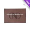 Custom embossed leather label with personalized logo