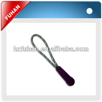 2014 Hot style special design zipper puller with nylon material for garment