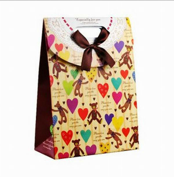 cheap fashion organza drawing gift bags for packing candy