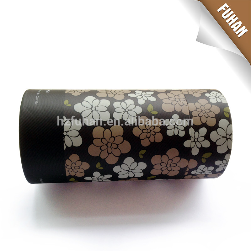 Beautiful design paper scented tea can , cheap colorful paper can for tea