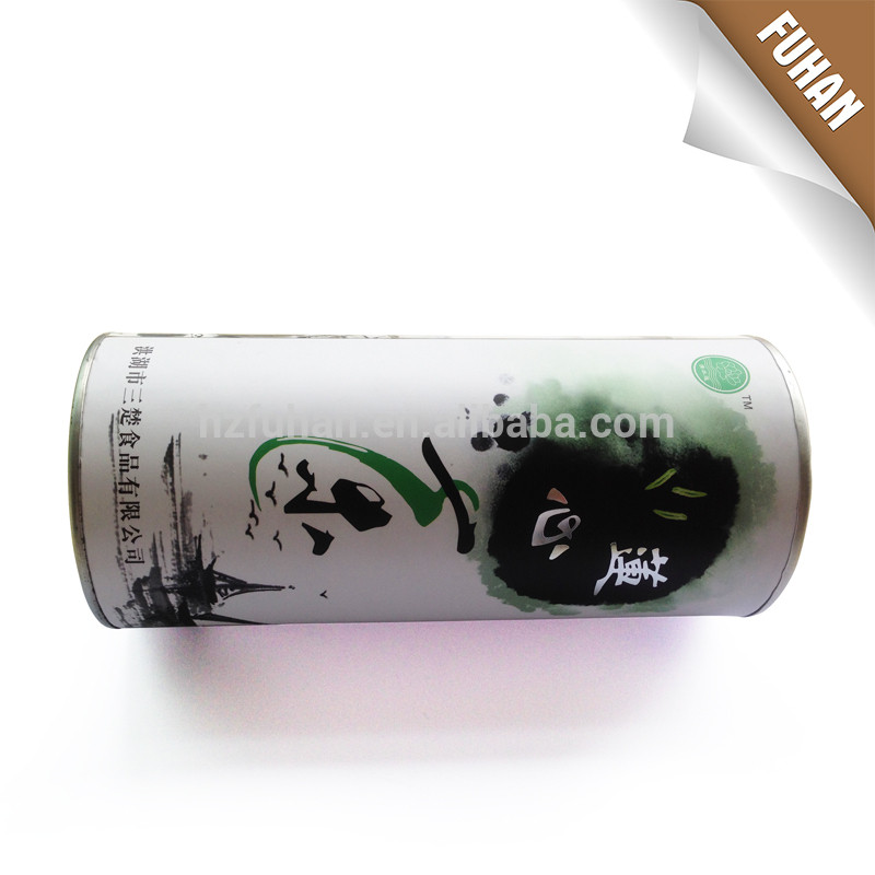 OEM Clear design paper can for scented tea,top quality cardboard packaging box