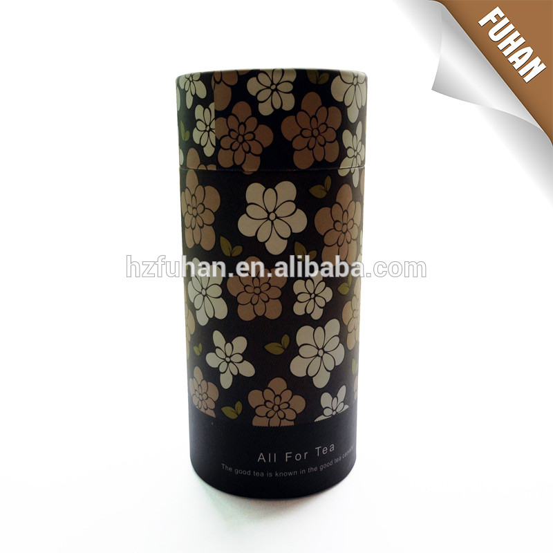 customized colorful cardboard paper tea packaging manufacturer ,hot sale round lid box for tea