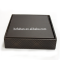 Fashionable colorized paper box package with silver pressed for garment