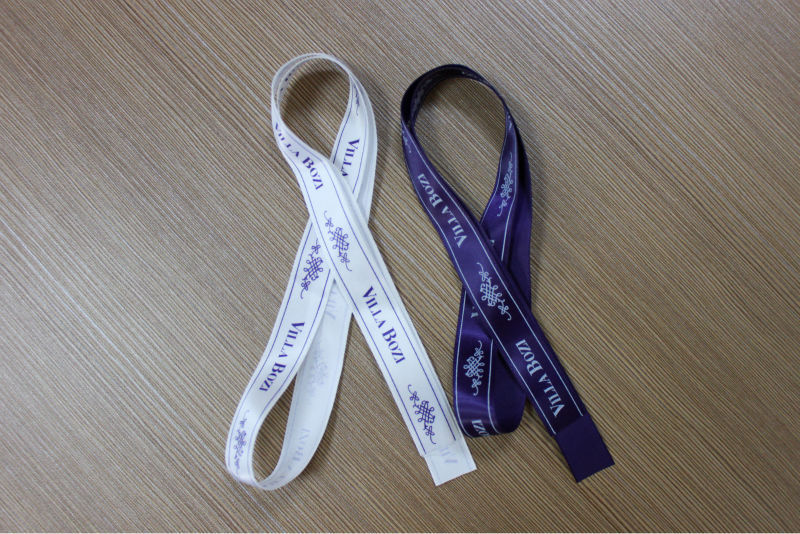 2014 customized minimum order quantity accepted satin ribbon with cutting
