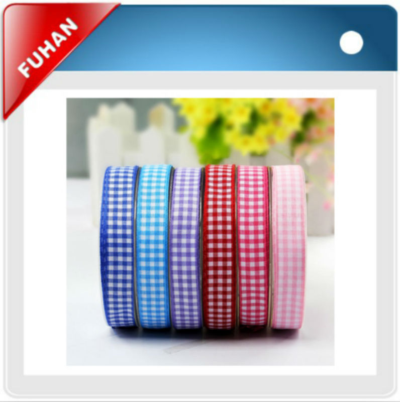 Cheap rainbow grosgrain single satin ribbon for apparel /gift box