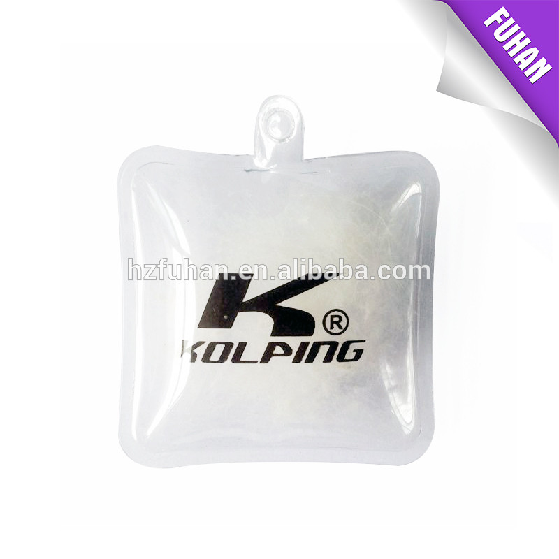 Wholesale customized fancy PVC inflated feather tags