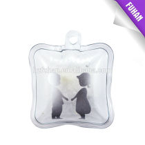 Winter clothing fancy inflatable feather hangtag