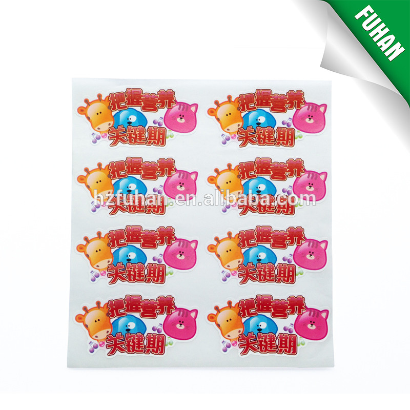 Top quality peelable paper sticker
