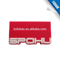 Newest design cheap price colorful rubber label for garment