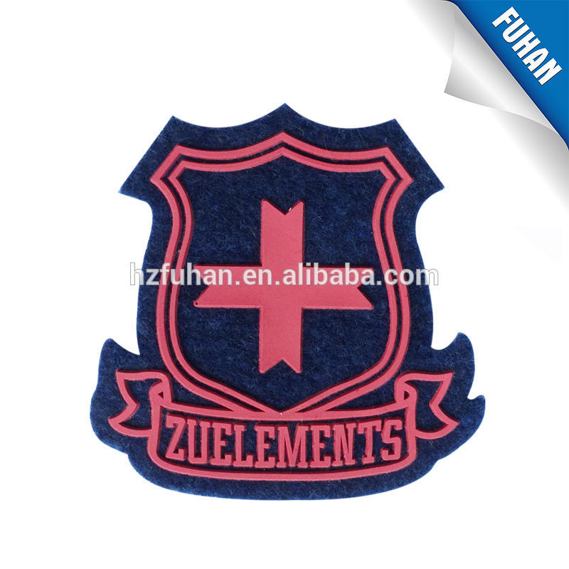 high quality eco-friendly custom rubber label patch