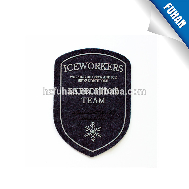 Wholesale special custom felt and PVC rubber patch