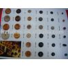 colorful garment wooden button