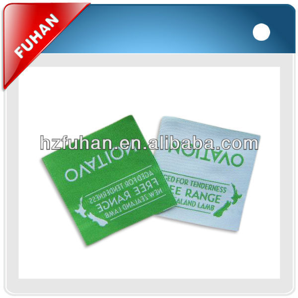 high density adhesive woven clothing labels