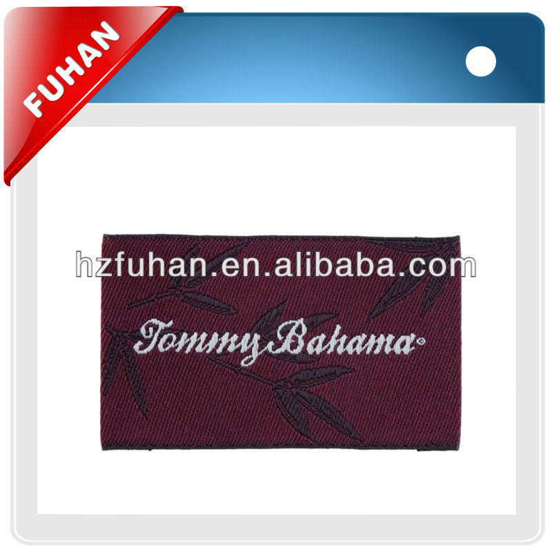 Hot cut end-folded style textile bag clothing woven label