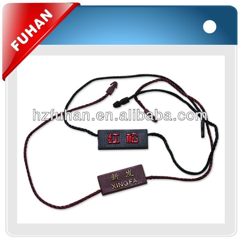 2014 hot sale factory directly custom plastic tag for garment,shoes,bags
