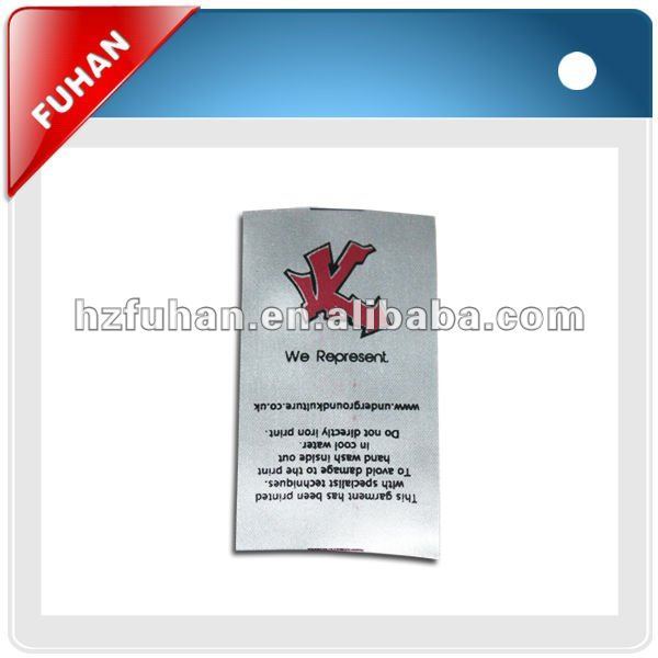 good quality multicoloured garment wash care labels