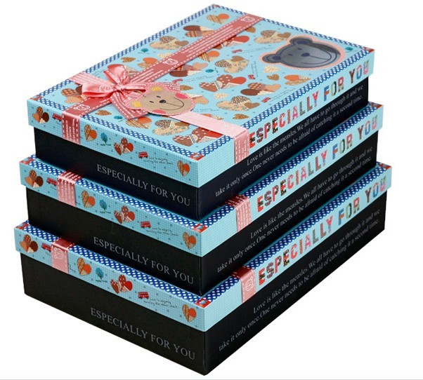 2014 beautiful and high quality paper gift boxes
