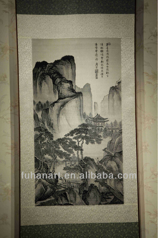 Silk painting, silk gifts, scenery