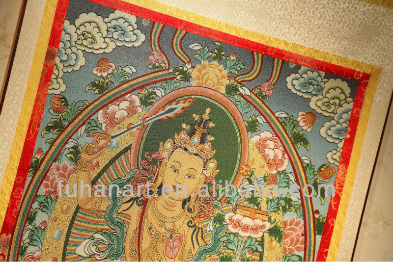 Tibetan religious thangka paintings, we can make any style as you wish