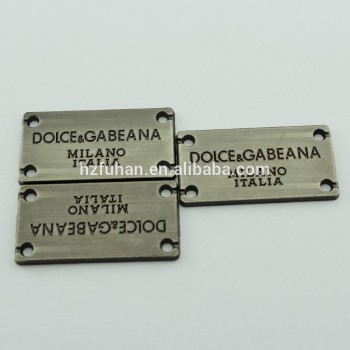 China supplier manufacture custom metal jewelry tags