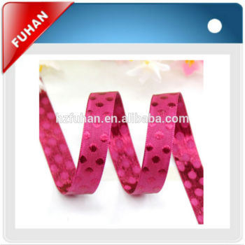 Custom logo designs printed satin ribbon