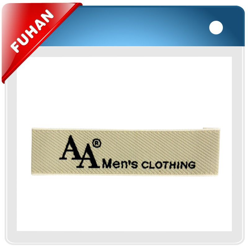 High quality men's clothing woven &printed labels