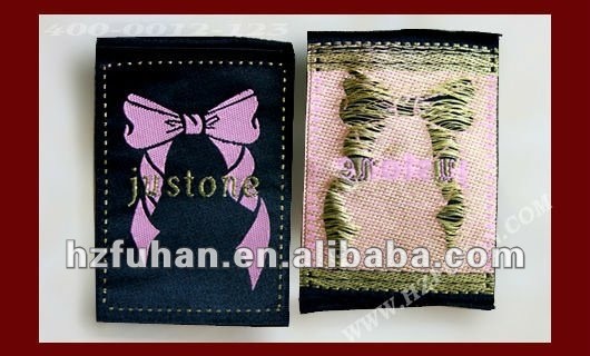 2012 New Style Damask Woven label For Clothings