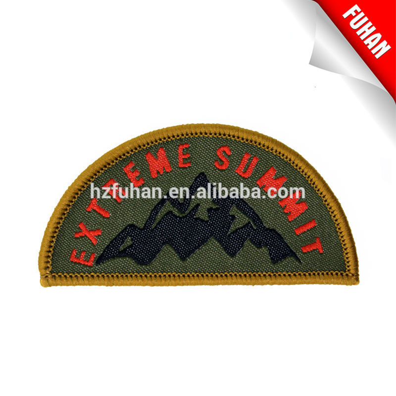 High grade various woven patch with lockrand