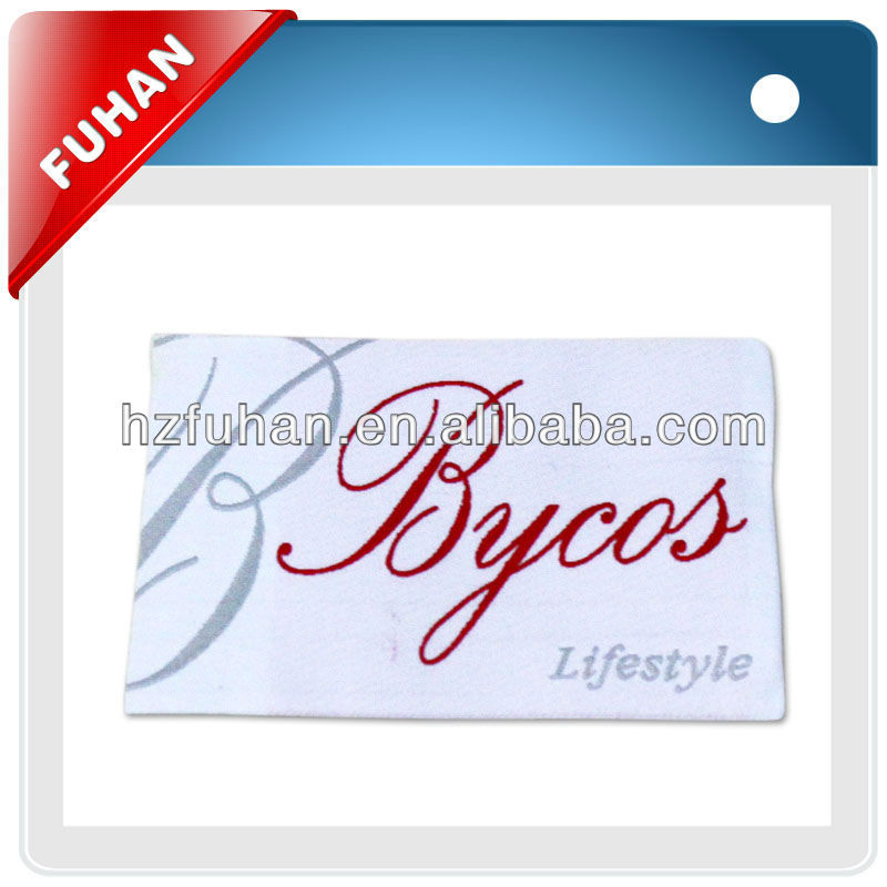 2013 BEST SALE Endfold Woven Labels For Clothing