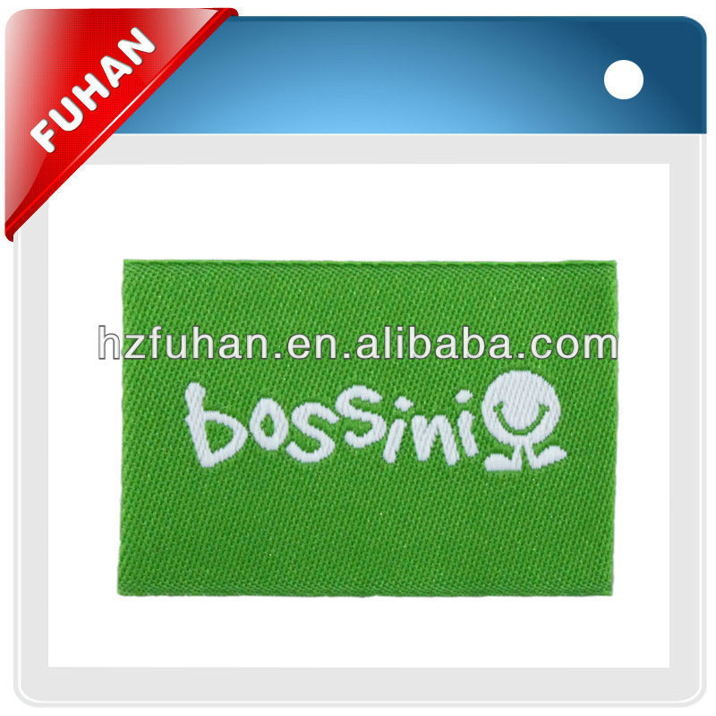 Customized good quality cotton woven label