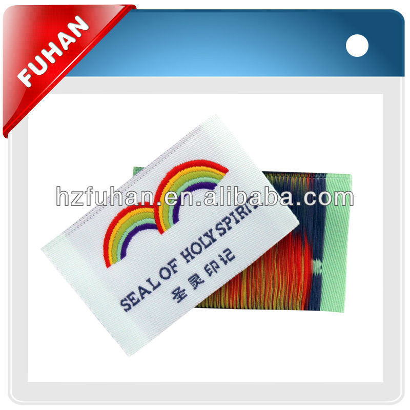 Direct Manufacturer embroidered woven main label with superior quality