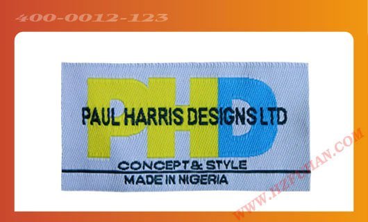 company work clothes woven labels