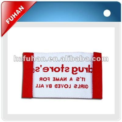2012 personalized custom brand garment woven labels