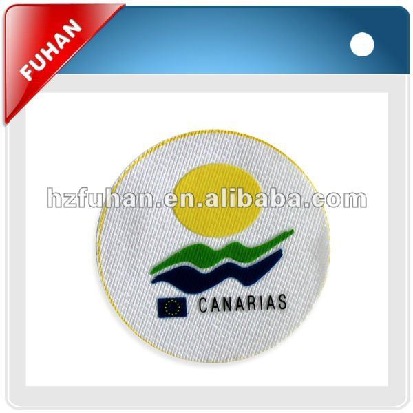 simple number size woven patches for garment