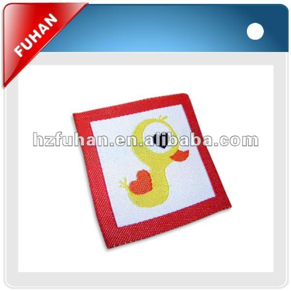 high density white woven patches for bags