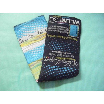 black background woven label sew on cloth