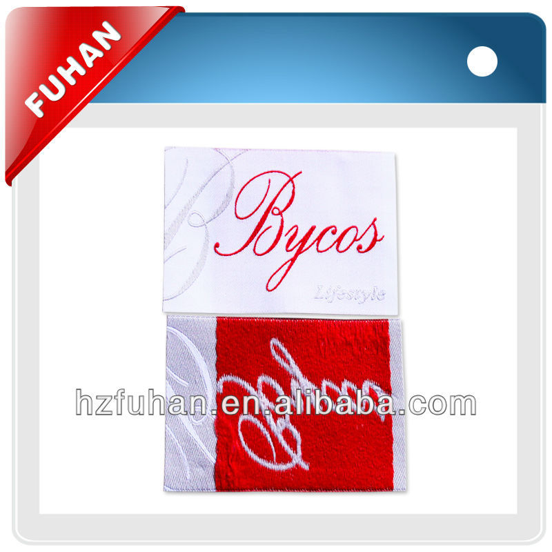 polyester fabric clothing design of woven label