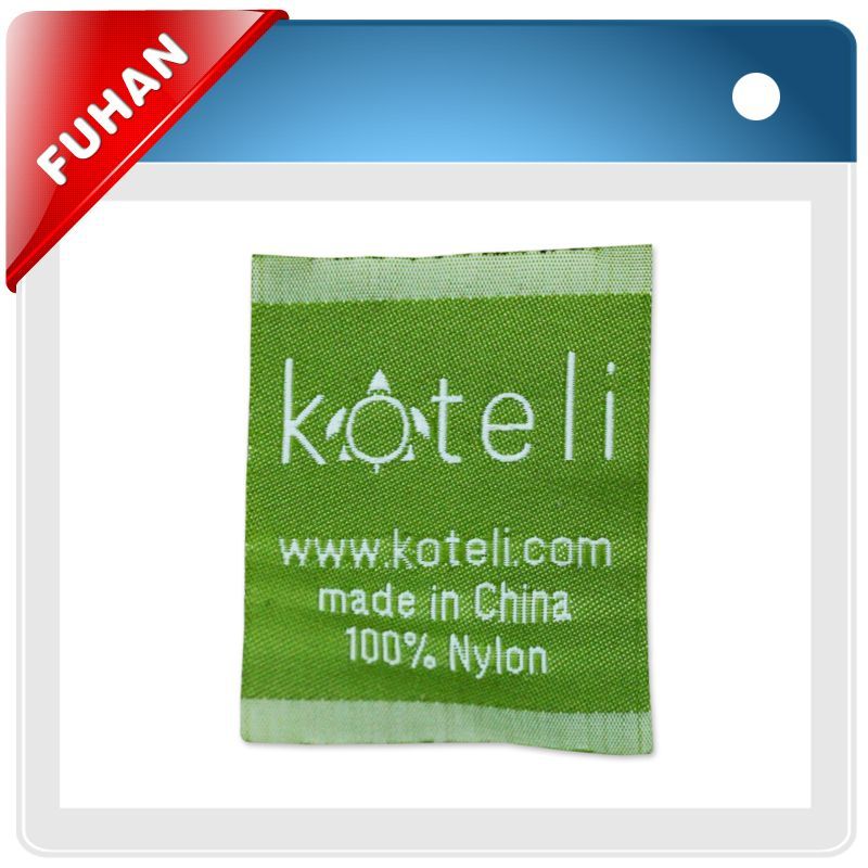 type of woven label woven labels for Chiffon dress