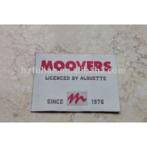 fabric label for brand women's clothing
