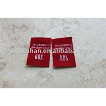 Festival red woven &printed labels for PROM gowns